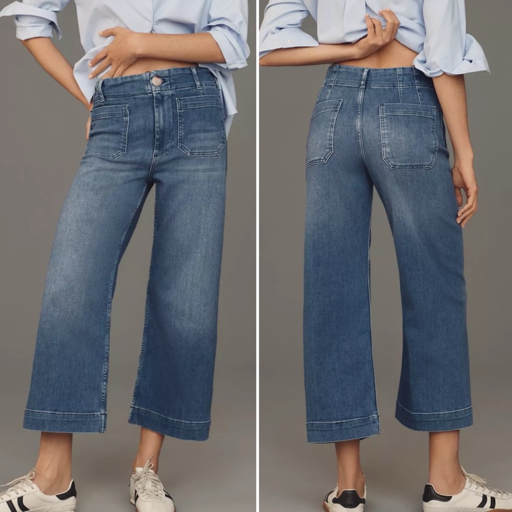 🆕 MAEVE ✨ Colette Anthropologie Wide Leg Jeans Medium Wash | Sz 29